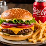 Combo Cheese Burger w/Fries, any Soda