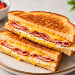 Ham egg & cheese sandwich