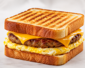 Sausage egg & cheese sandiwch
