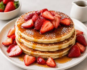 Strawberry pancake
