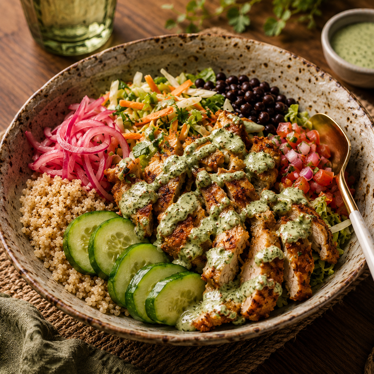 Chicken Bowl Punjabi Style