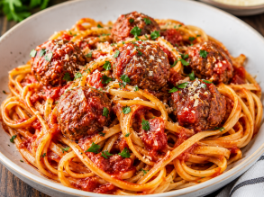 Linguine Meatballs